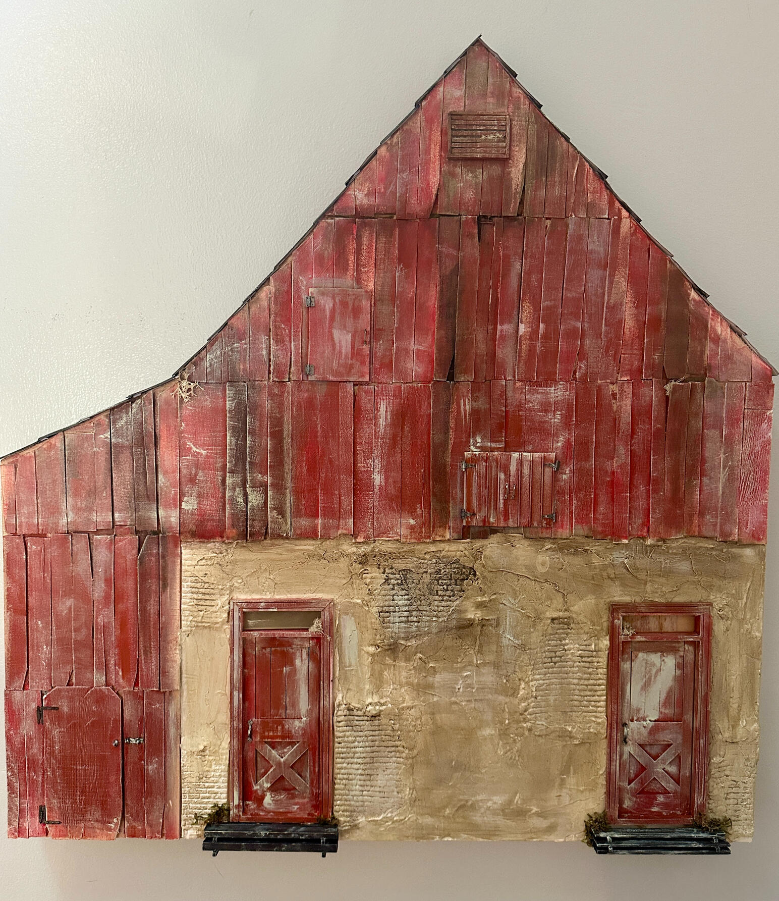 Red barn, 18" x 22" x 1.75"