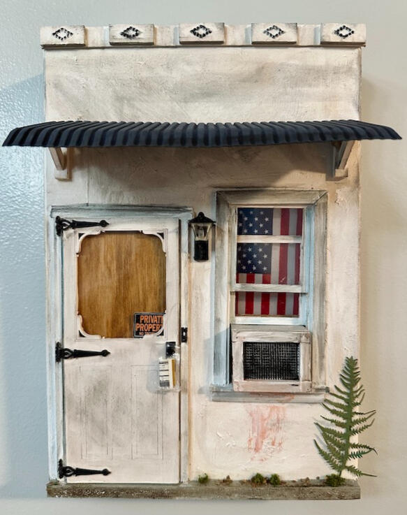 Private Property, 12" x 10" x 2", SOLD